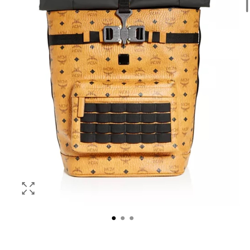 MCM Cognac and Black Men's Backpack